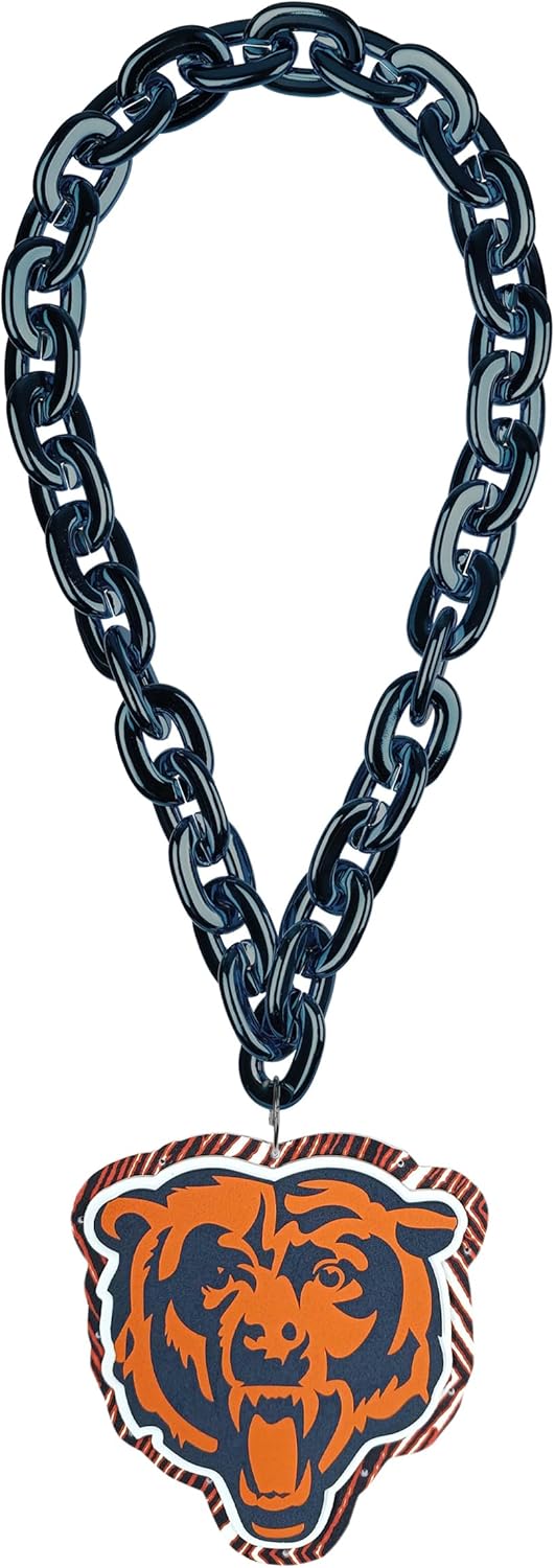FOCO x Zubaz NFL Big Logo Light Up Chain for True Fans