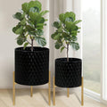 ARNIS Modern Plant Pots with Stand Set of 2 for Home Decor