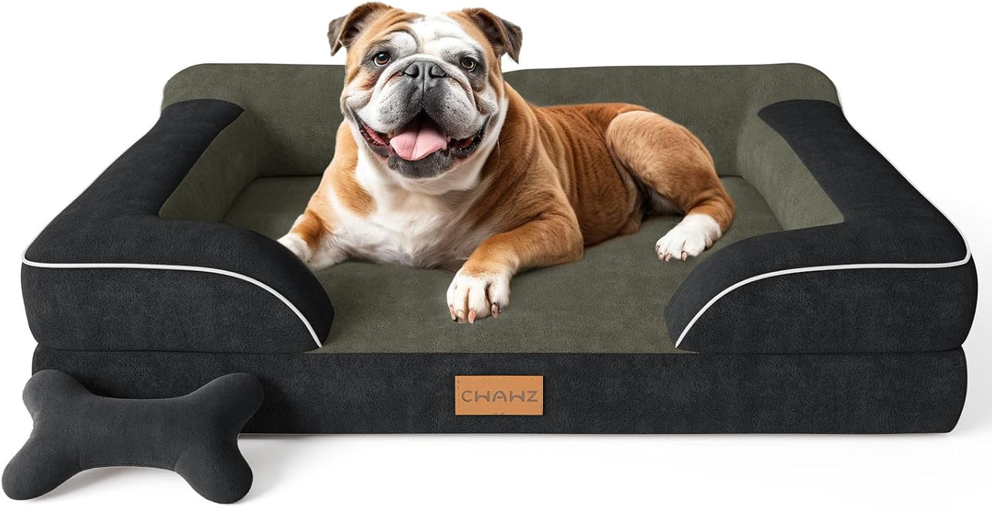 Orthopedic Dog Bed with Cooling Gel Memory Foam for Large Dogs