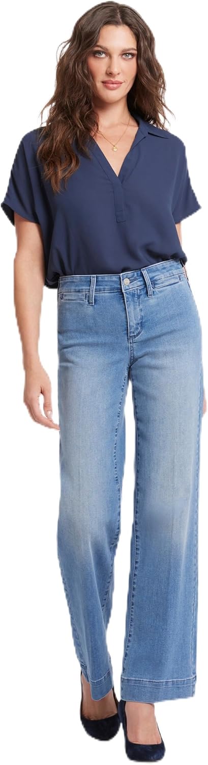 NYDJ Women's Teresa Trouser Jean: Stylish Wide Leg Fit