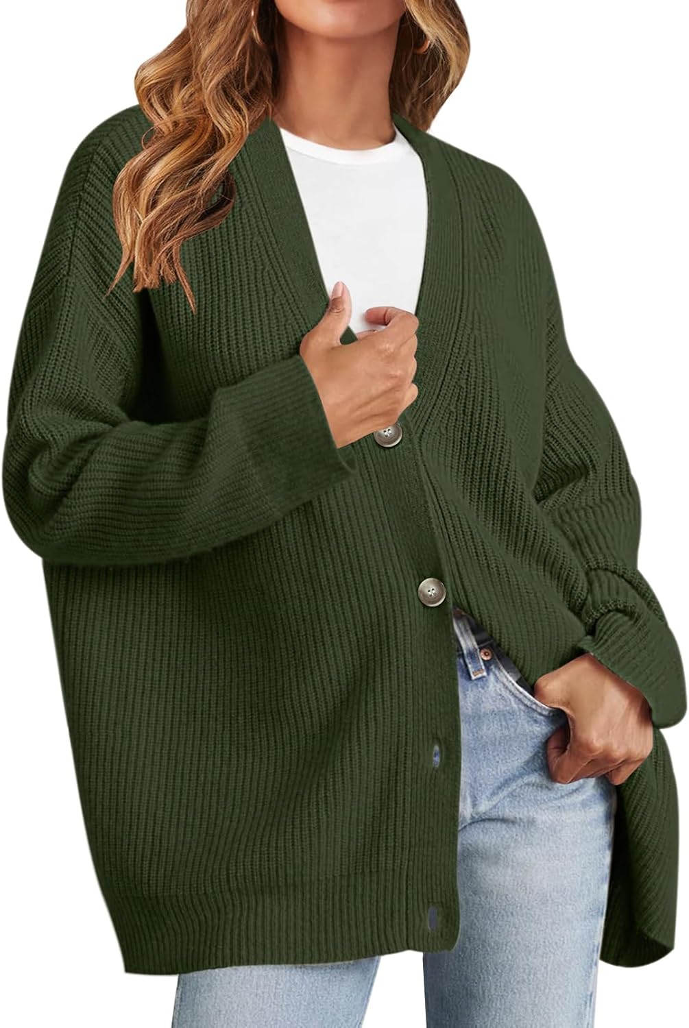 MEROKEETY Women's Oversized Cardigan Sweater for Fall Style