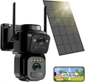 4K 8MP Solar Security Cameras Wireless Outdoor - 360 PTZ Coverage