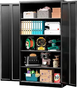 INTERGREAT Metal Garage Storage Cabinet with Lock for Safety