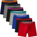 INNERSY Men's Cotton Underwear 7-Pack Boxer Briefs with Fly