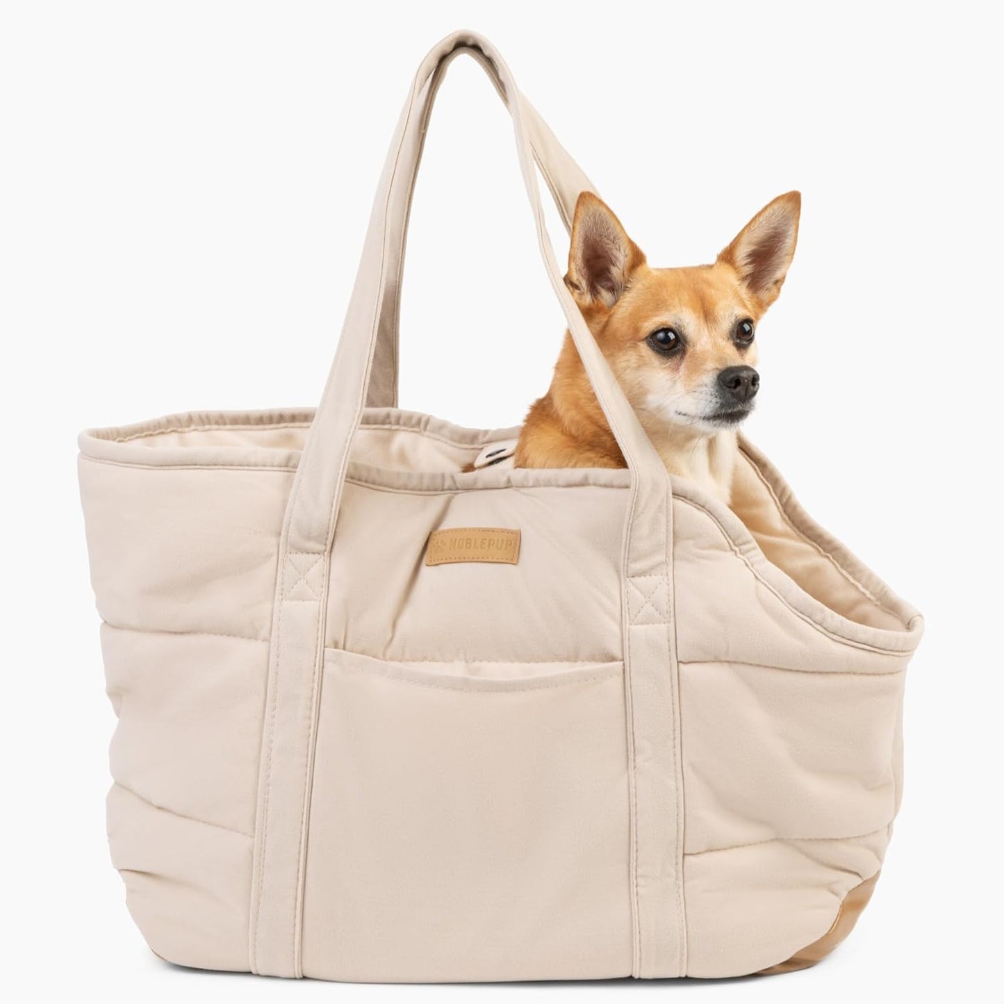 NoblePup Plush Dog Purse Carrier for Small Dogs Under 15 lbs