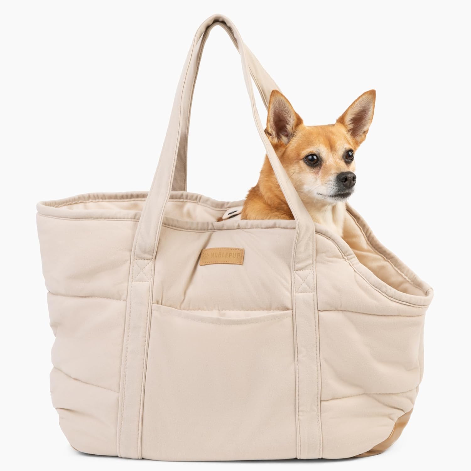 NoblePup Plush Dog Purse Carrier for Small Dogs Under 15 lbs