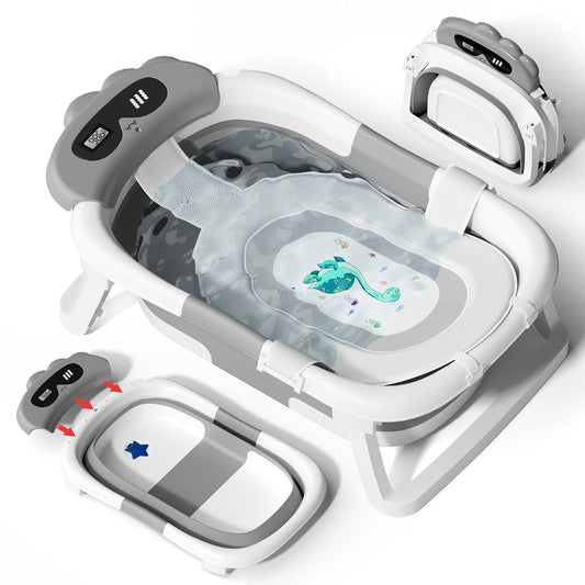 AVIDOR Baby Bathtub - Collapsible Infant Bath Tub for Travel