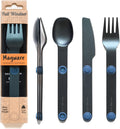 MAGWARE Magnetic Camping Cutlery Set - Compact Travel Utensils
