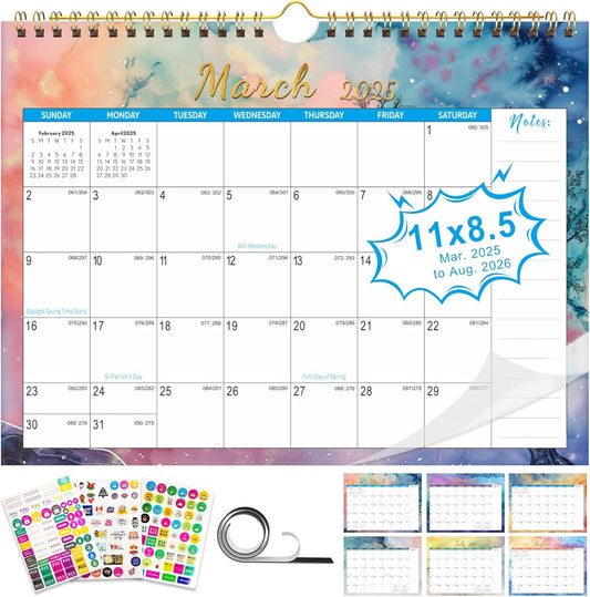 2025-26 Magnetic Wall Calendar Set - Organize with Ease!