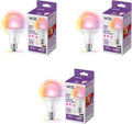 WiZ 100W Eq. (14.5W) A21 Color LED Smart Bulb - Pack of 3 - Smart