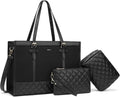 Keyli 3pcs Laptop Bag for Women 15.6 in Canvas Tote - Work & Travel