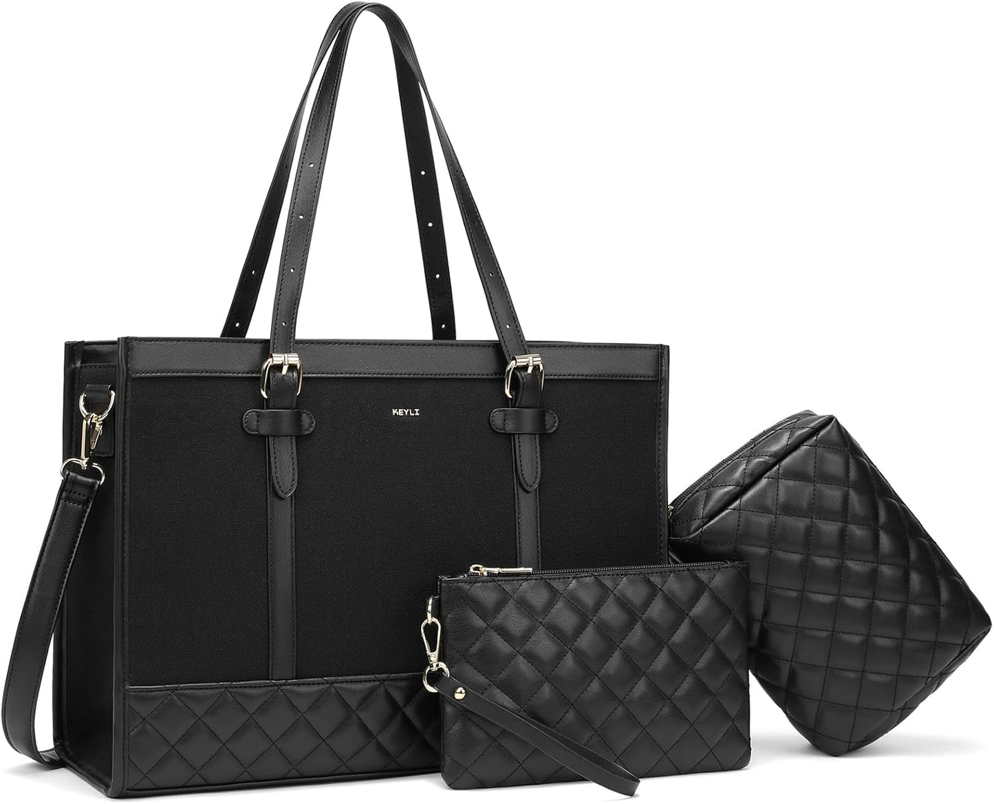 Stylish 15.6 Inch Laptop Bag for Women - Large Capacity Tote