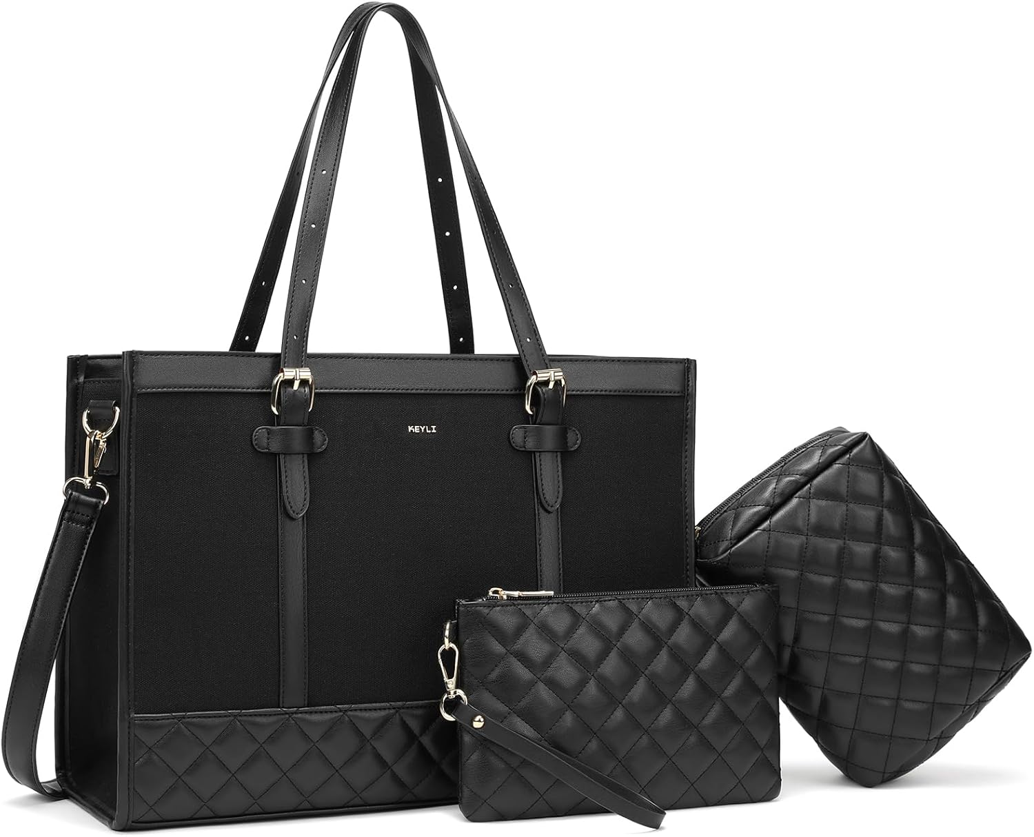 Stylish 15.6 Inch Laptop Bag for Women - Large Capacity Tote