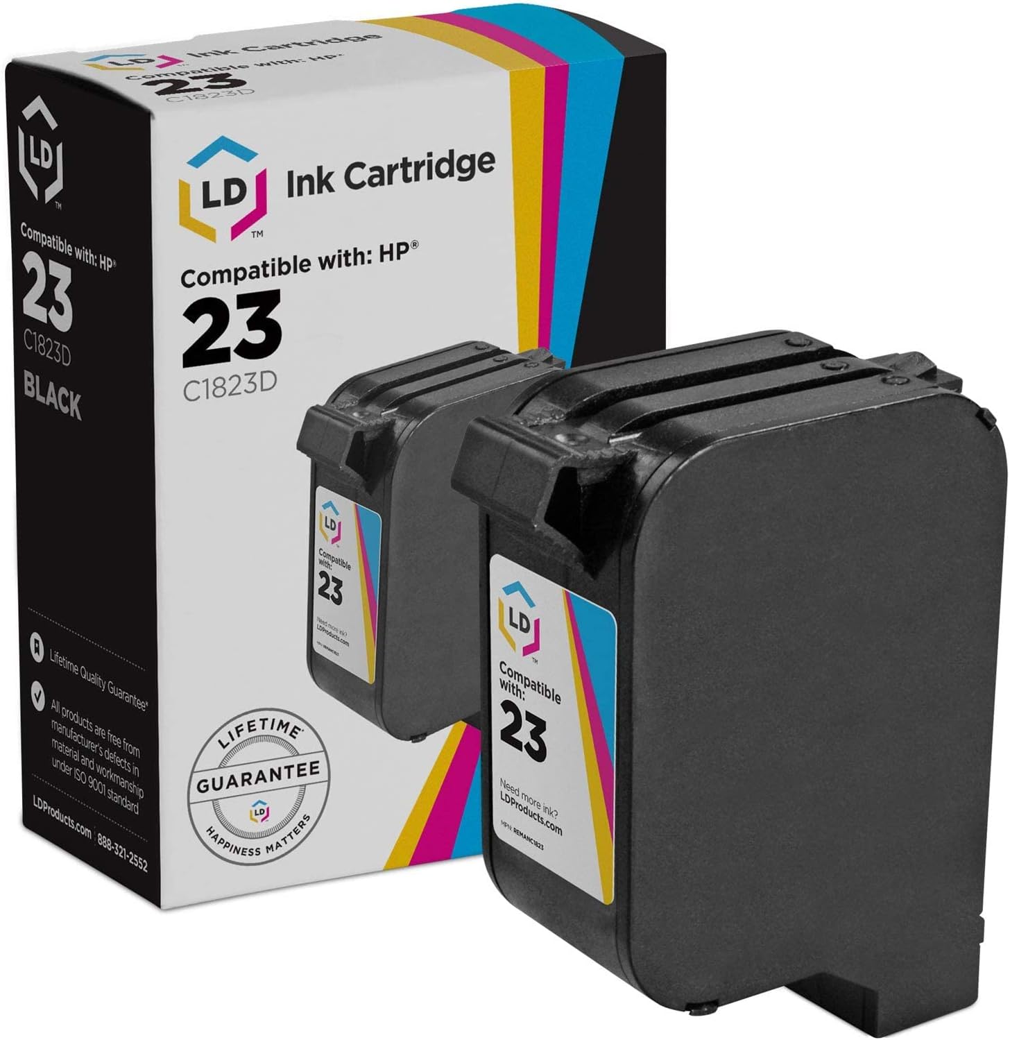 Vibrant HP 23 Color Ink Cartridge for Printers