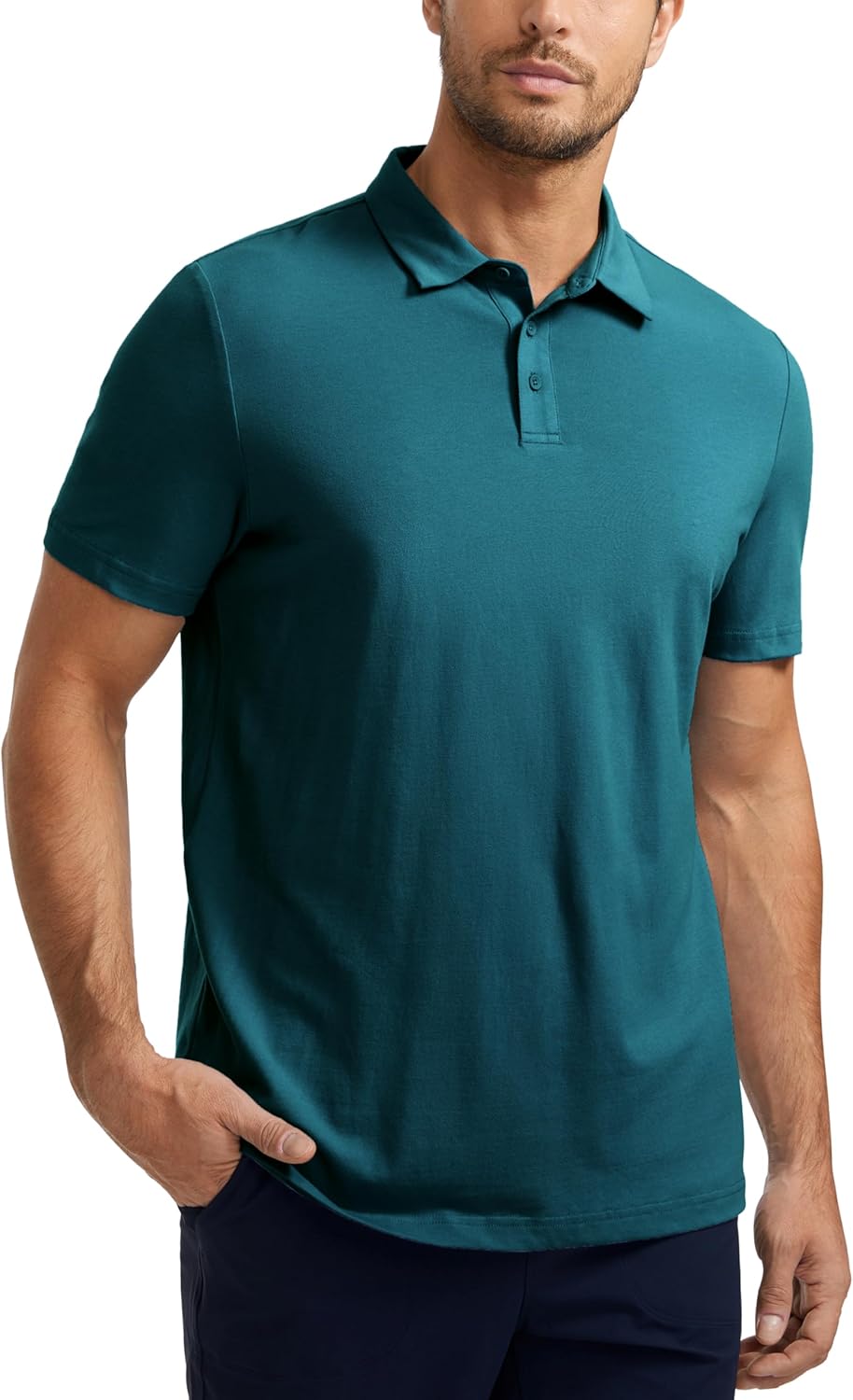 Moisture-Wicking CRZ YOGA Golf Polo for Men