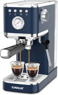 Slim Espresso Machine with Milk Frother Steam Wand - Compact Home