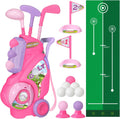 Toddler Golf Set for Girls Boys 2 3 4 Years Old - Portable Play Cart