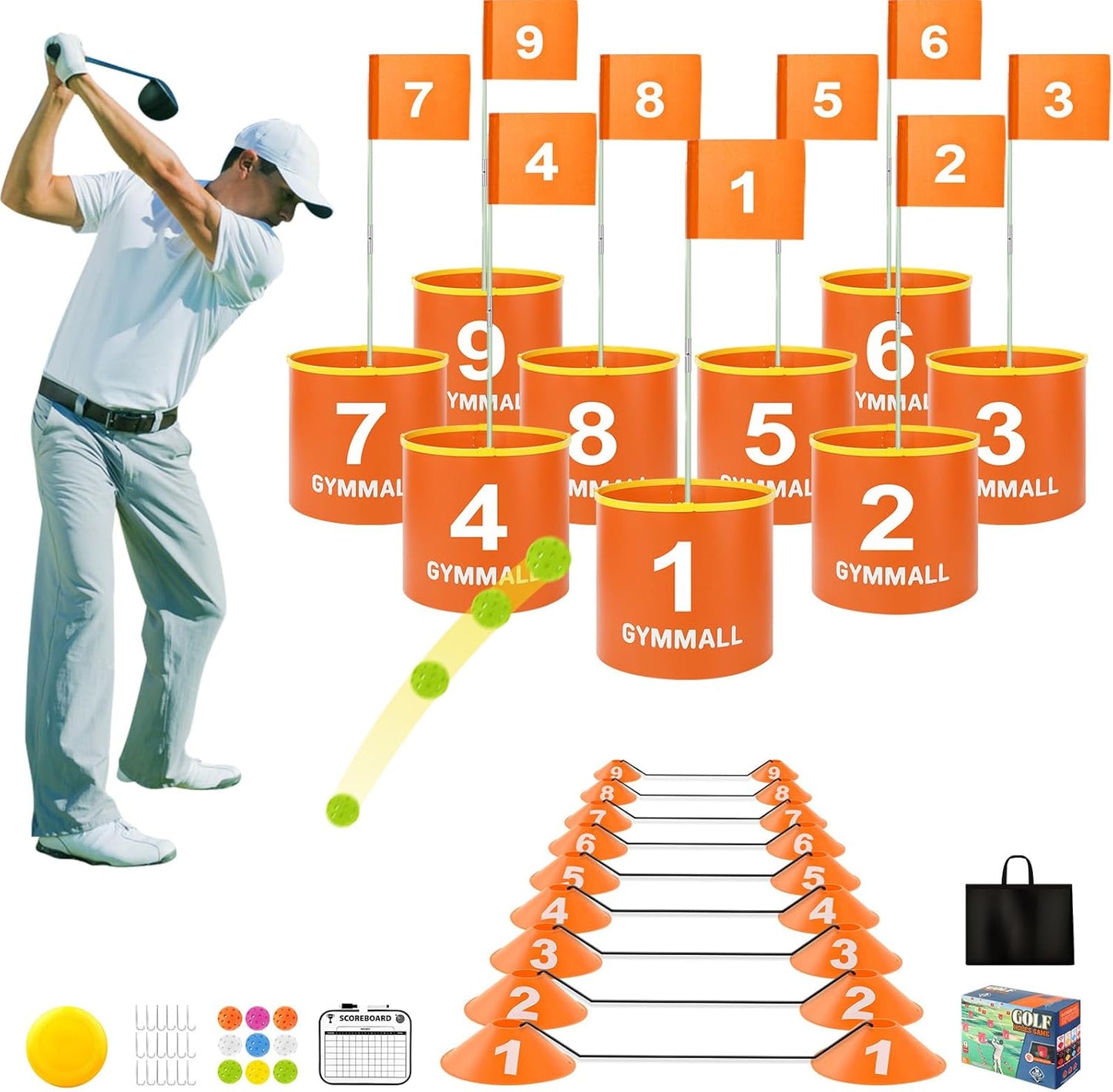 Portable Bucket Golf Set - Fun for All Ages!
