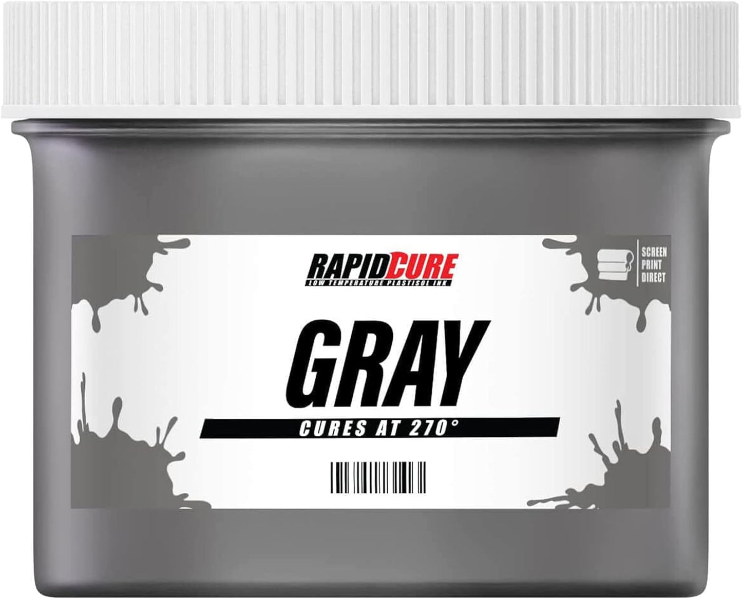 Rapid Cure Screen Printing Ink Gray - Fast Curing Fabric Paint