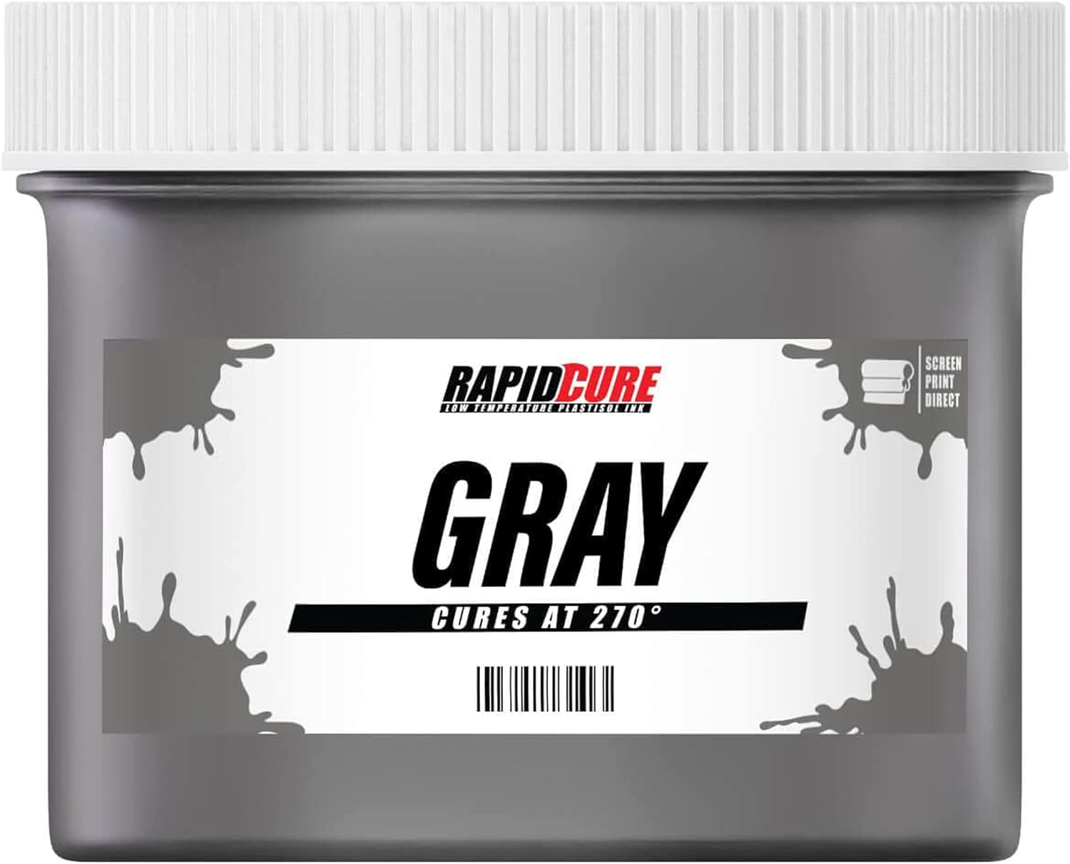 Rapid Cure Screen Printing Ink Gray - Fast Curing Fabric Paint