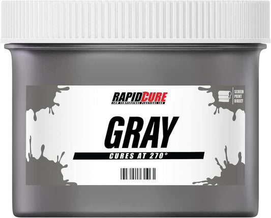 Rapid Cure Screen Printing Ink Gray - Fast Curing Fabric Paint
