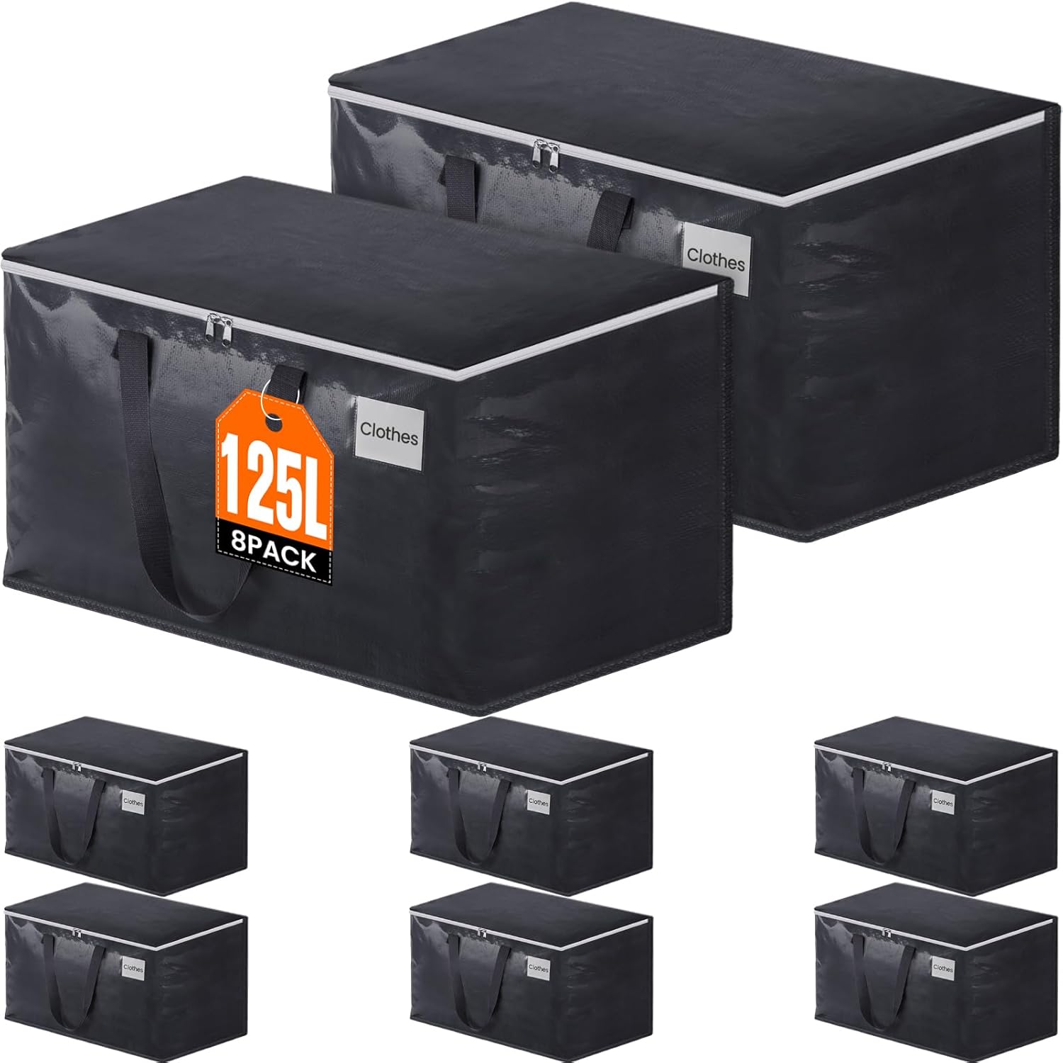 Heavy Duty Moving Bags with Strong Zippers for Easy Packing