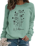 Vintage Floral Sweatshirt: Effortlessly Stylish