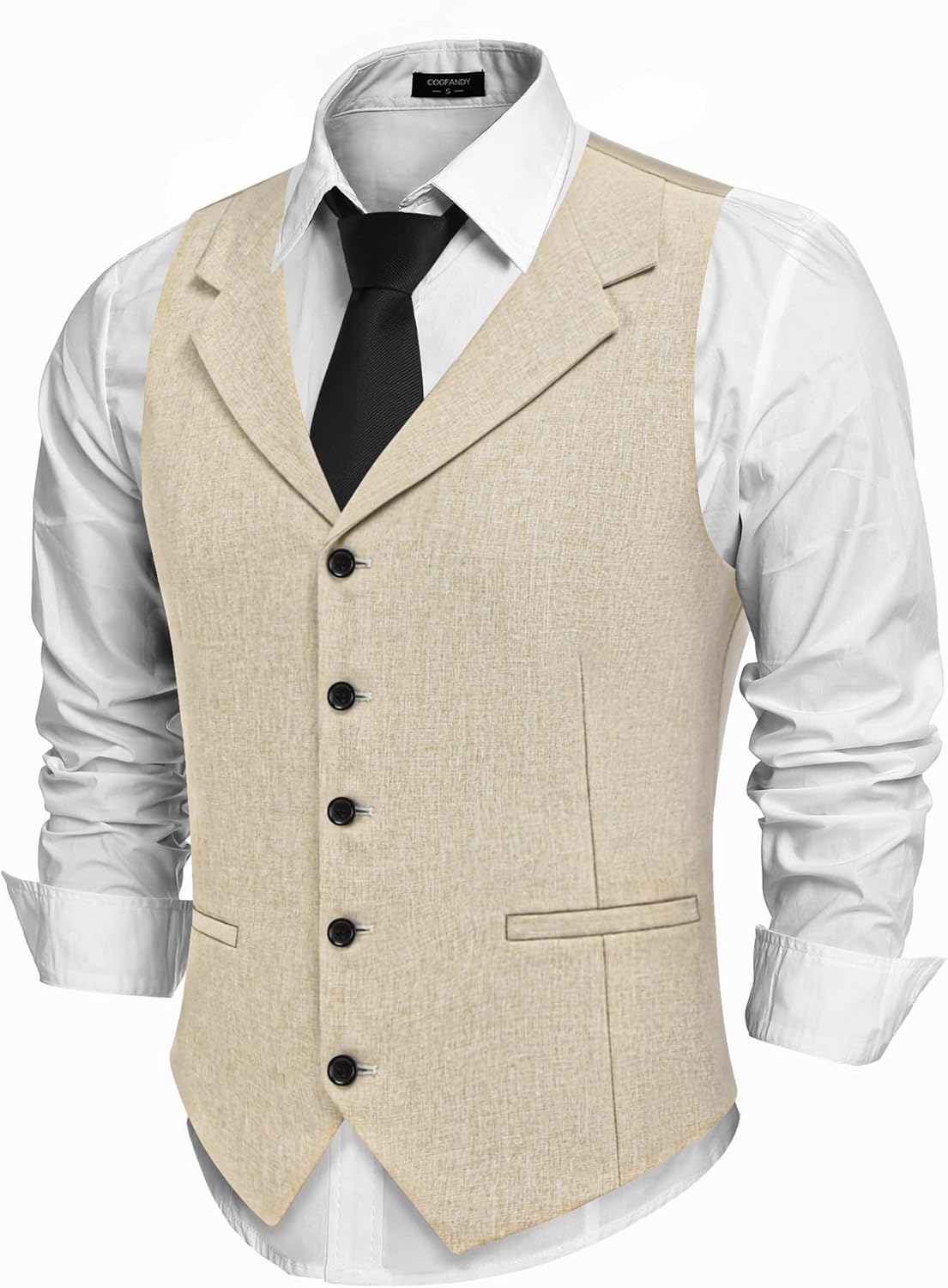 COOFANDY Men's Slim Fit Waistcoat for Casual and Formal Wear