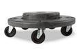 Trash Can Dolly Heavy-Duty 5 Casters 460 Lb Capacity - Smooth