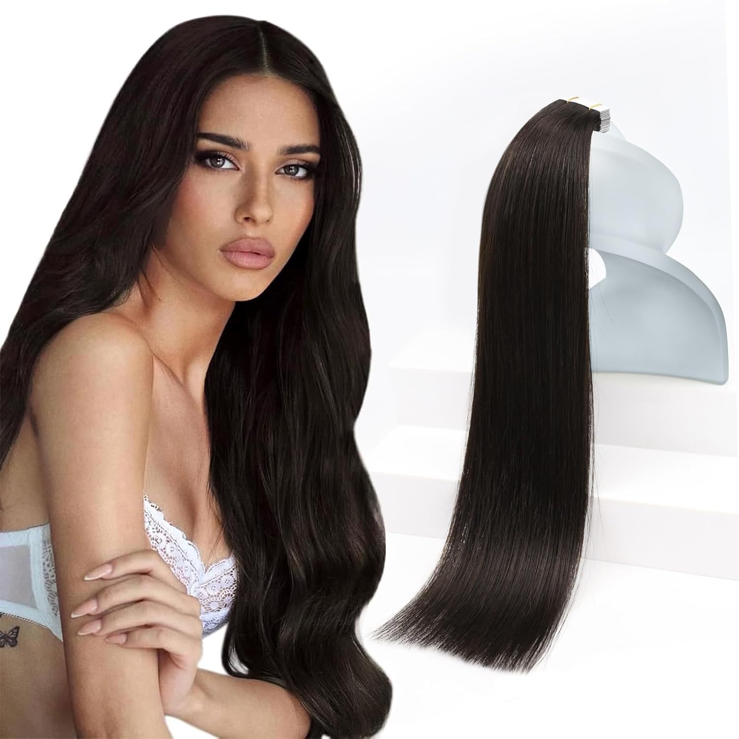 Sunny Hair Tape in Hair Extensions for Natural Seamless Look