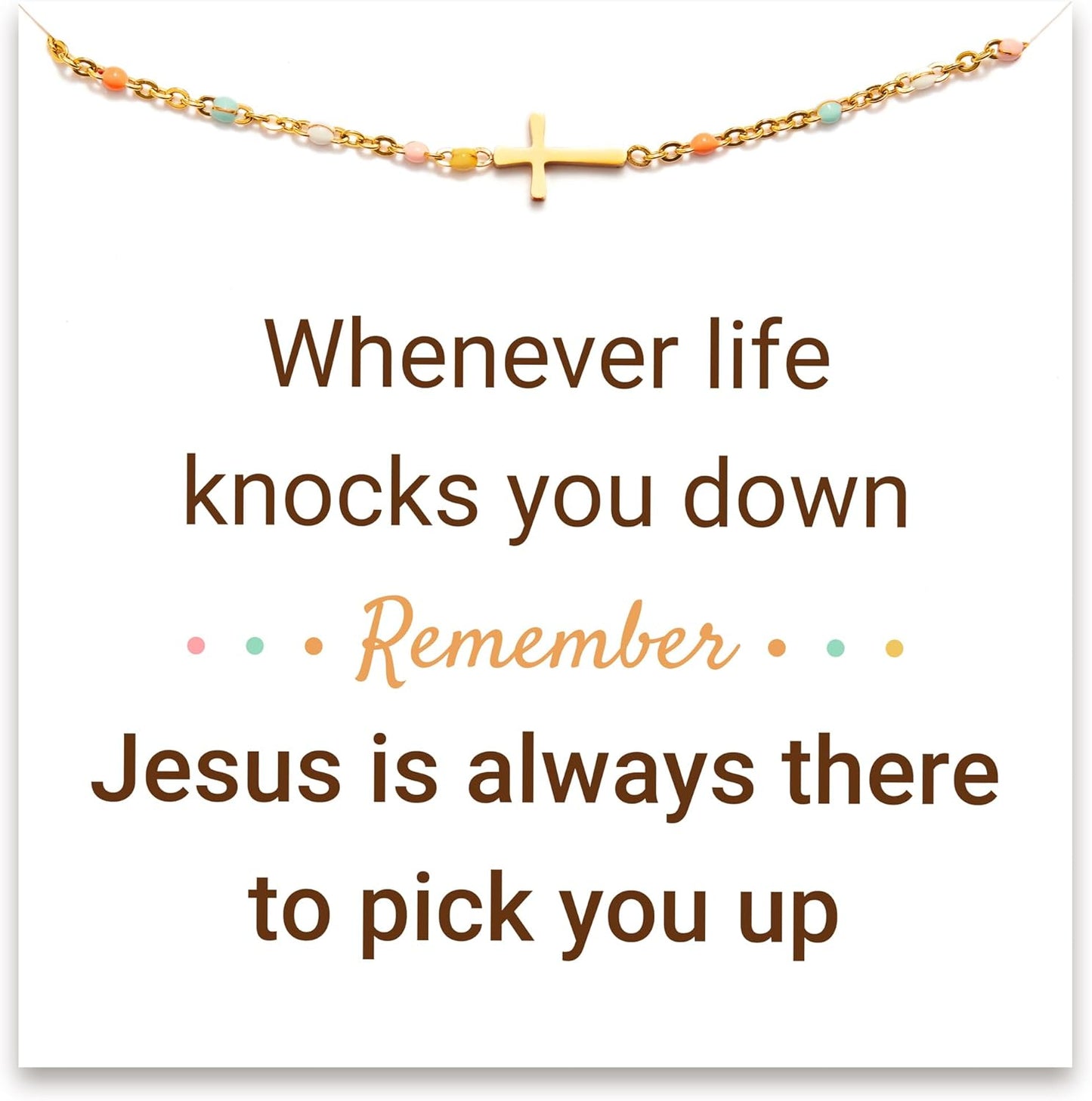 STORYJEWELLERY Cross Bracelet for Women - Perfect Christian Gift