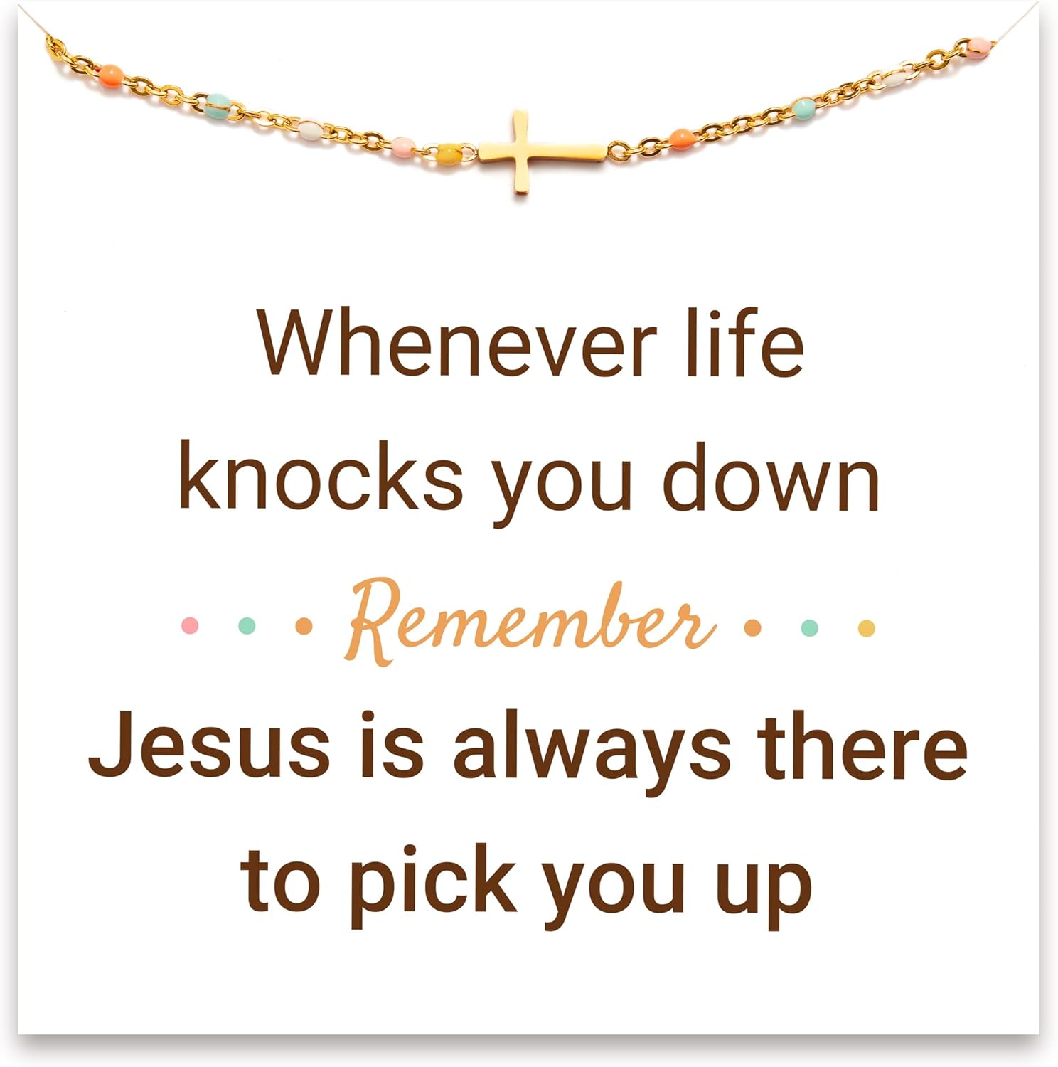 STORYJEWELLERY Cross Bracelet for Women - Perfect Christian Gift