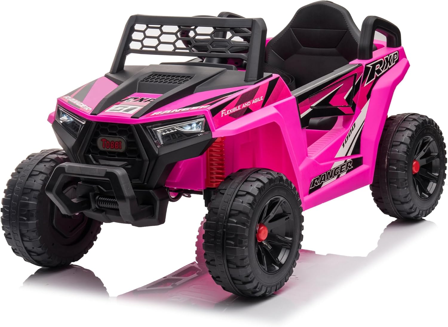 TOBBI 12V Kids Ride on Car - Electric Off-Road UTV Truck