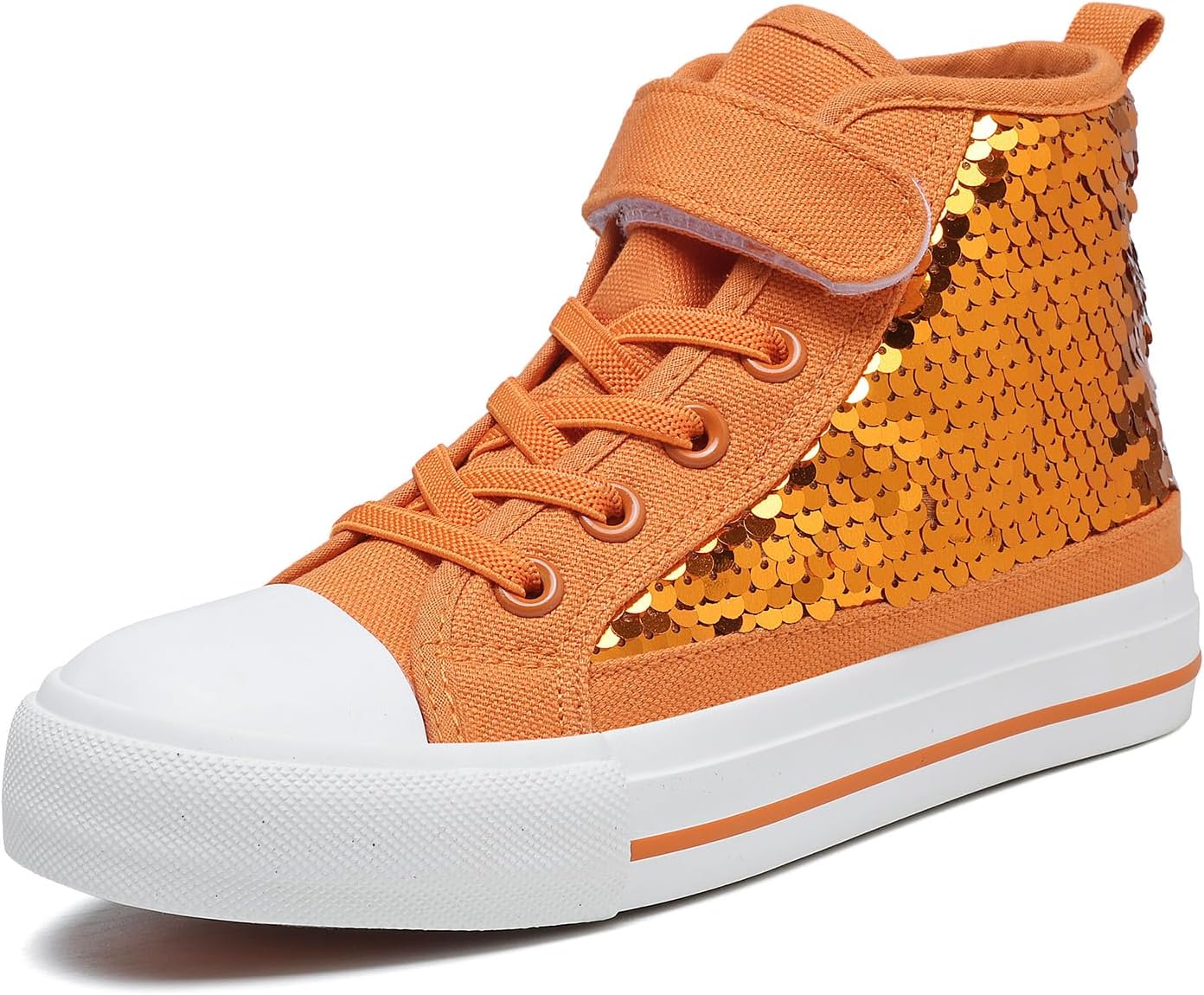 Zoroadke Kids Sparkle Sequins High Top Casual Shoes for Fun
