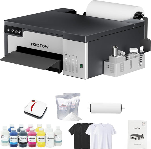 RocRow DTF Printer: White Ink Mixing, DIY Print Kit