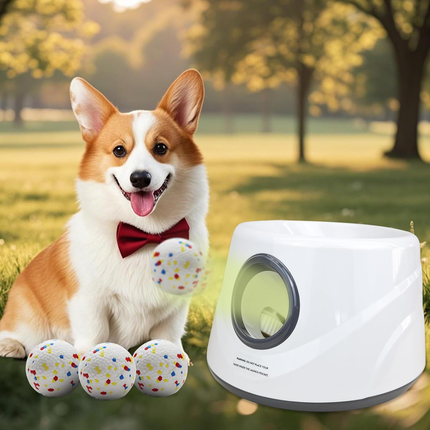 Automatic Dog Ball Launcher for Interactive Fetch Games