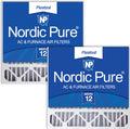 Nordic Pure 20x20x5 MERV 12 Air Filters 2 Pack - High Efficiency Fit