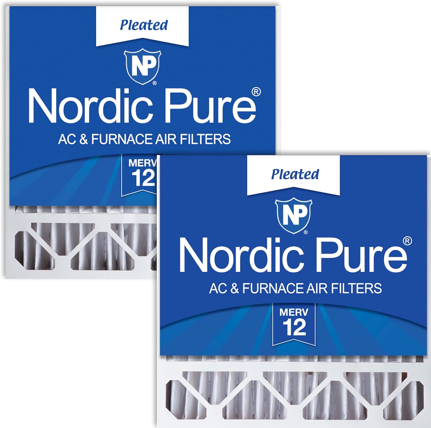 Nordic Pure 20x20x5 MERV 12 Air Filters for Honeywell/Lennox