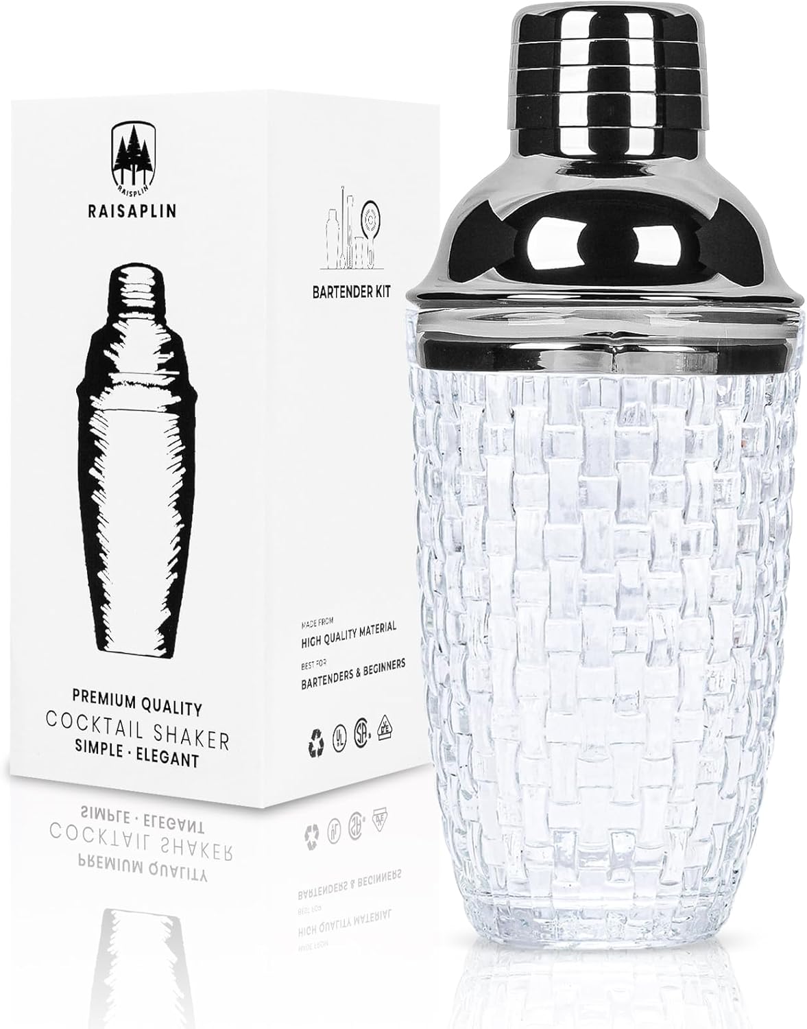 Raisaplin Crystal Cocktail Shaker - Mix Drinks with Style!