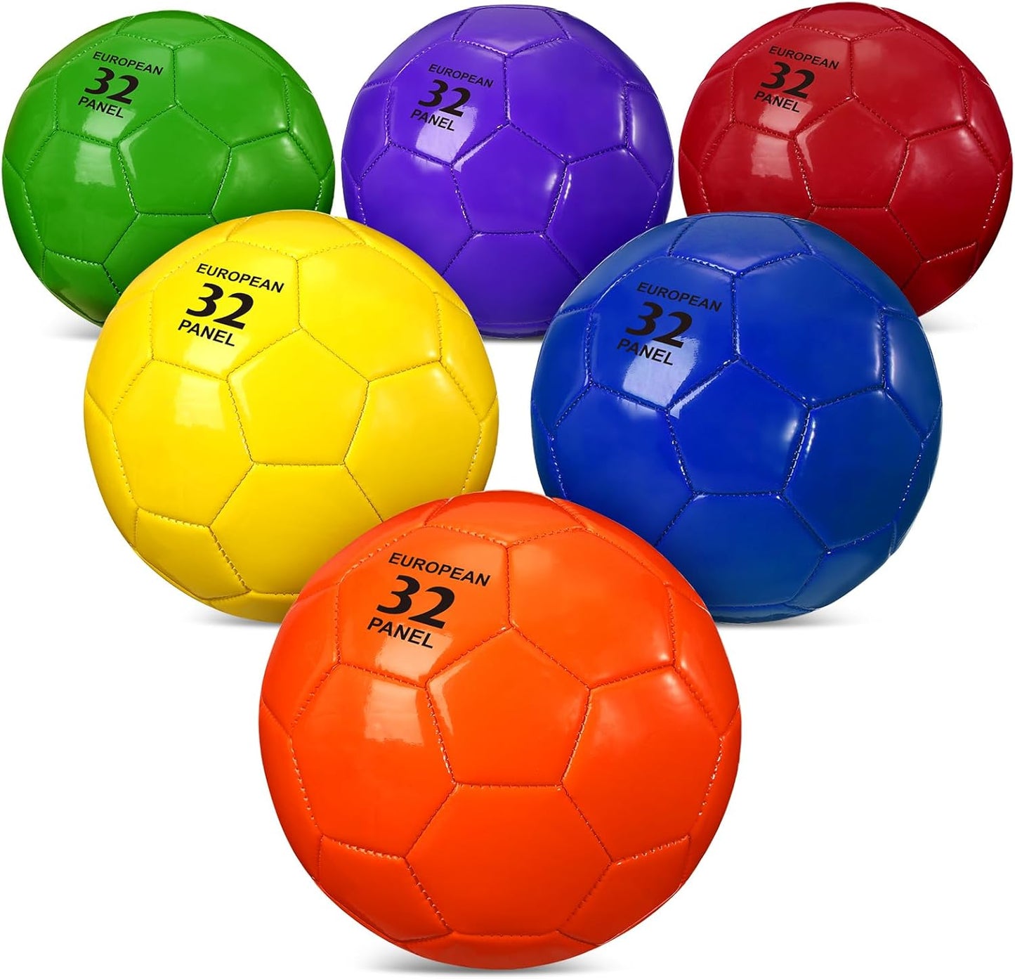 Colorful Soccer Balls Set with Pump for Indoor and Outdoor Fun
