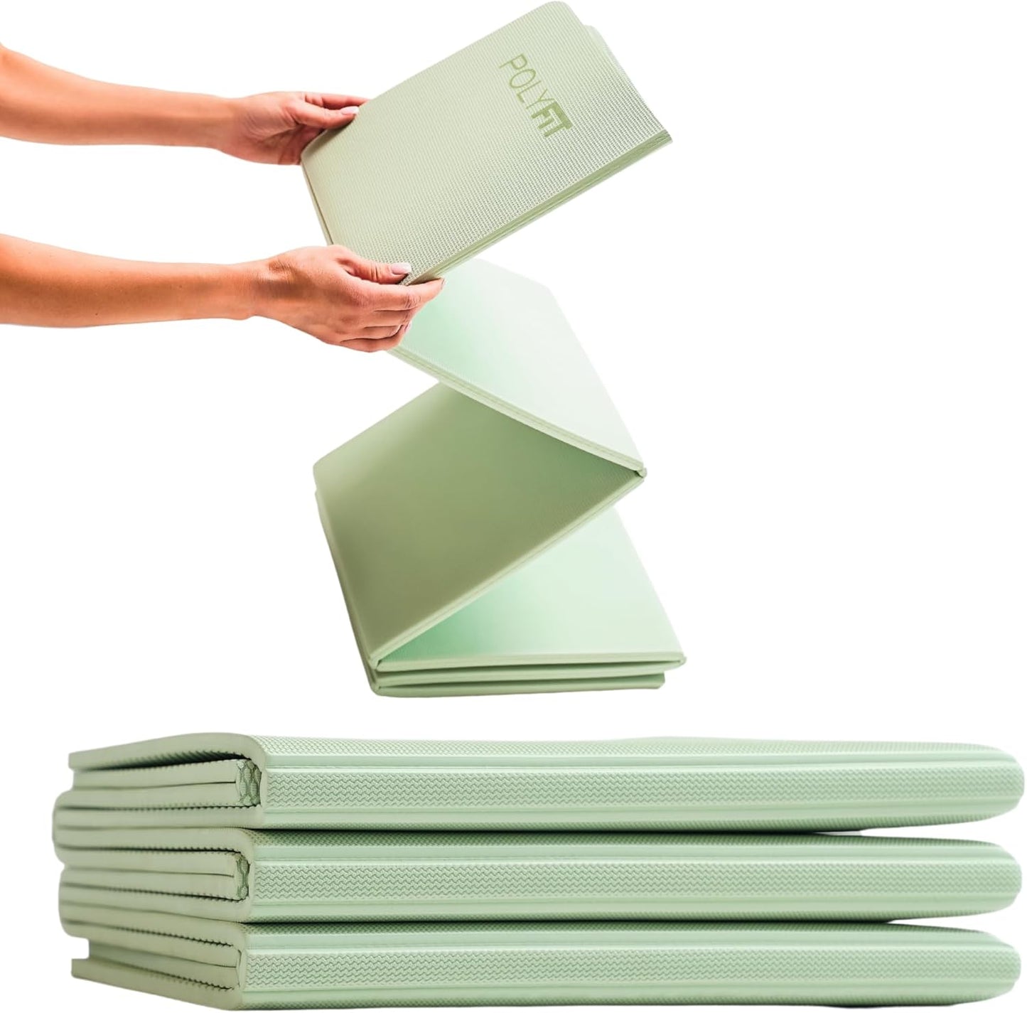 Polyfit Foldable Yoga Mat - Lightweight, Portable & Durable