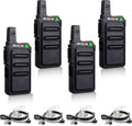 Retevis RT19 Walkie Talkie Earpiece with Mic - Compact Long Range Pack