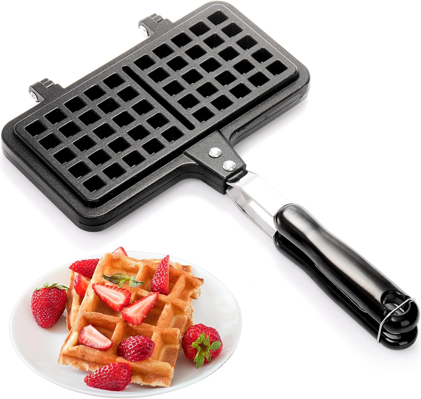 Dicunoy 8 Non-stick Portable Waffle Maker - Camp Anywhere!