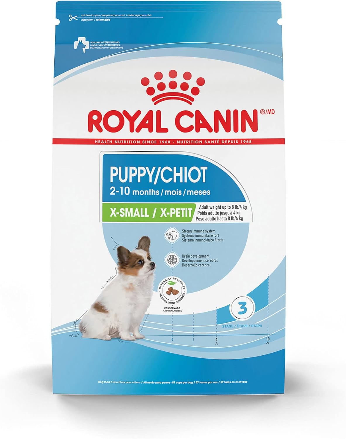 Royal Canin X-Small Puppy Dry Dog Food for Healthy Growth