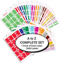 File Folder Alphabet Labels A-to-Z Complete Set - Organized Charts
