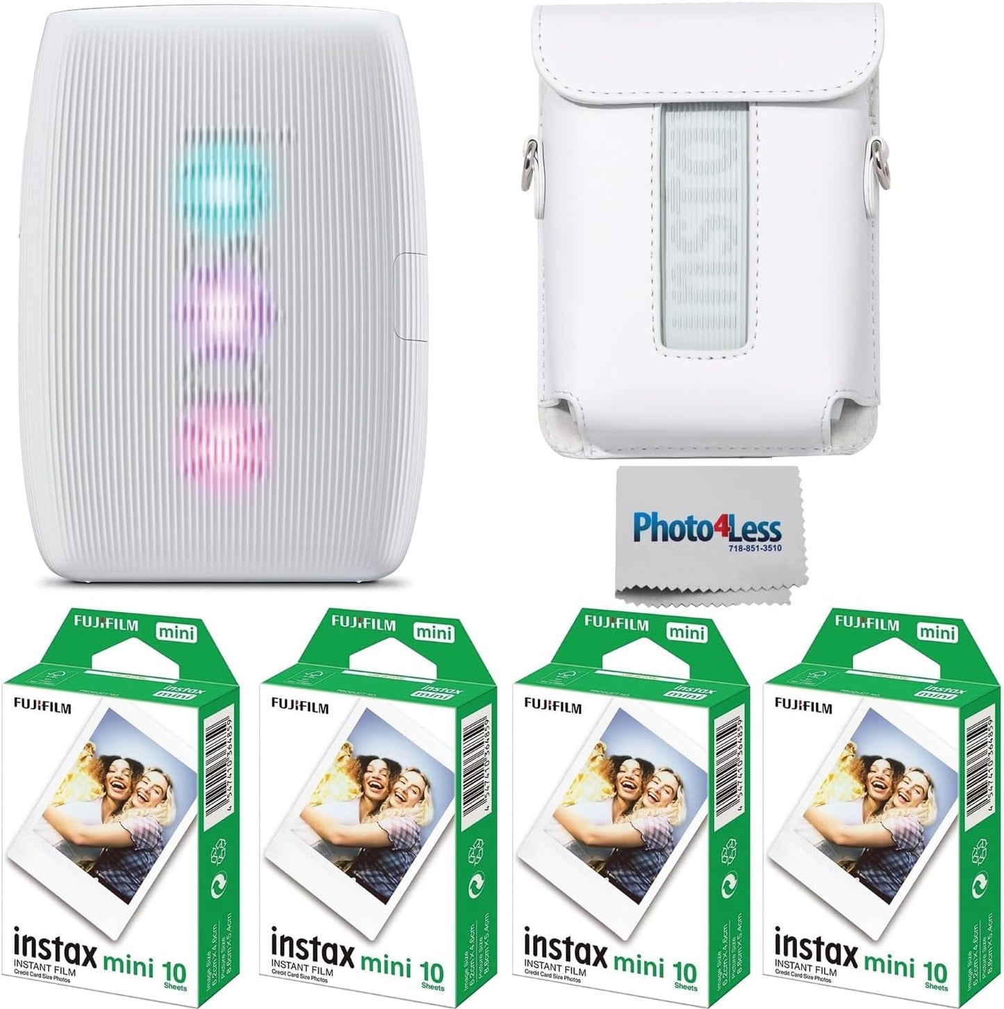 Fujifilm Instax Mini Link 3 Printer Bundle with Film & Case