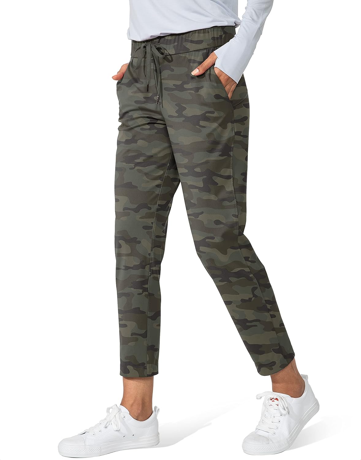 G Gradual Women's 7/8 Stretch Ankle Sweatpants with Pockets