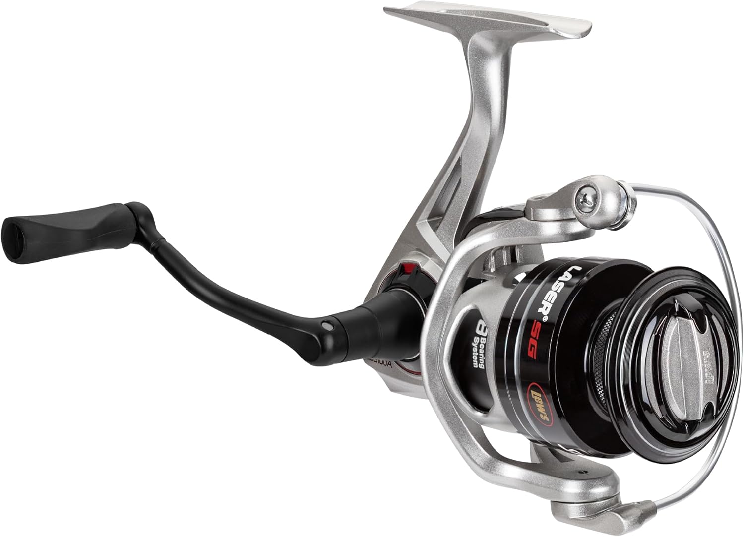Lew's Laser SG Speed Spin Reel - Zero Reverse Clutch, Silver