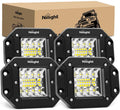 Nilight 4PCS 42W Flush Mount LED Light Pods - Bright Combo Beam