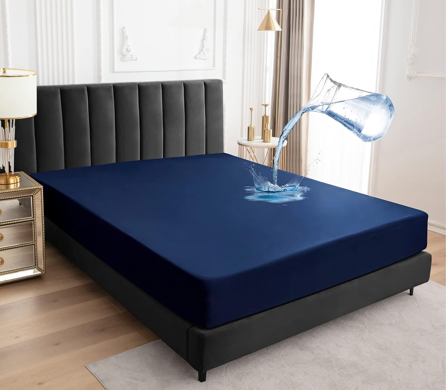 Sufdari Waterproof California King Mattress Protector for Comfort